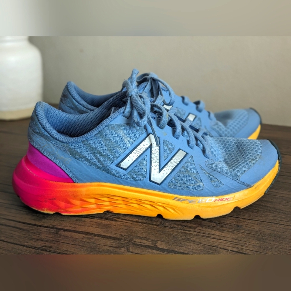 2Women’s New Balance 690 V4 Speed Ride Running Shoes Grey/pink 690YP4 Size 10
